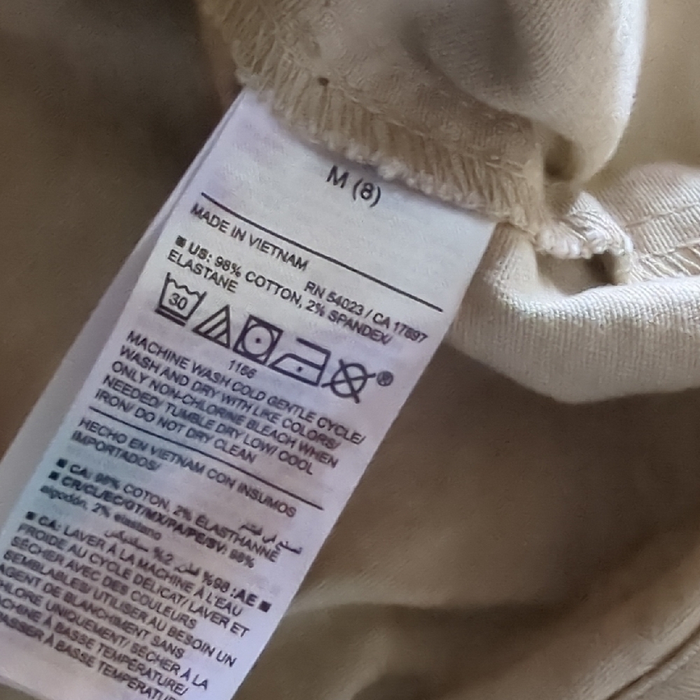 New Old Navy Kid Dress Tan Medium 8 - Picture 4 of 4